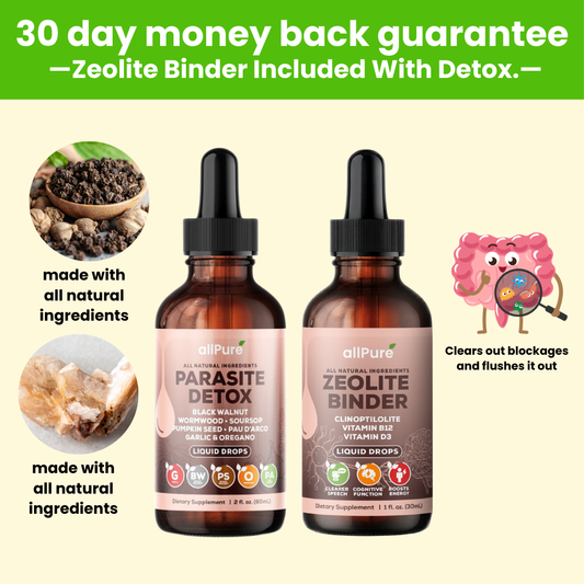 Wormwood Black Walnut Gut Drops + Zeolite Binder